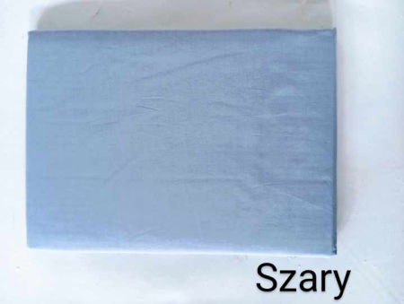 Prześcieradło 160/210 bez gumki 100% bawełna - szary