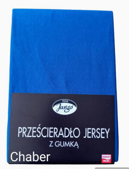 Prześcieradło z gumką , bawełna 100% jersey - chaber