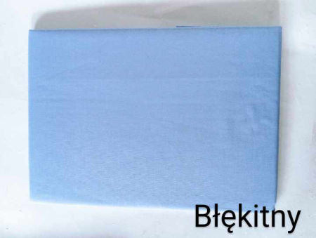 Prześcieradło 160/210 bez gumki 100% bawełna - błękitny