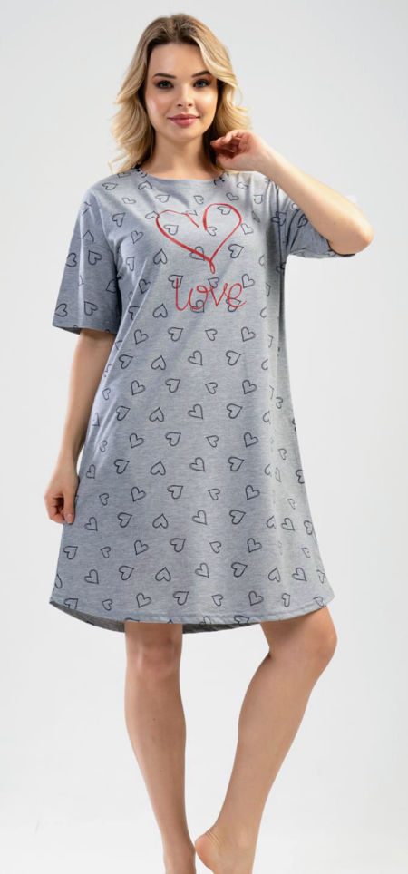 koszula nocna w serduszka